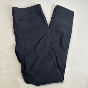 Prana Womens Size‎ 12 Moto Inspired Pants Dark Gray Outdoor Casual Skinny